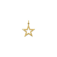 星形輪廓吊墜（14K）正面- Popular Jewelry - 紐約