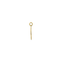 Зірковий контурний кулон (14К) збоку - Popular Jewelry - Нью-Йорк