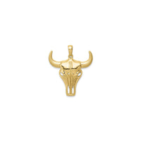 Pingente de caveira Steer (14K) frontal - Popular Jewelry - New York