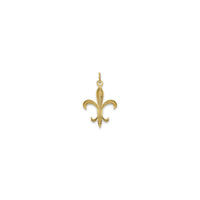 Svelte Fleur De Lis Pendant yellow (14K) back - Popular Jewelry - New York