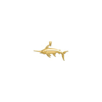 Swordfish Pendant (14K) front - Popular Jewelry - New York