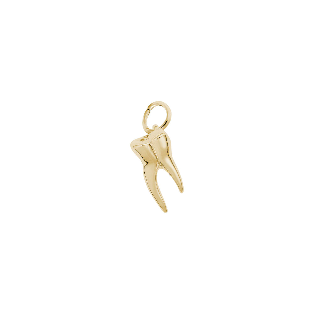 Tooth Charm yellow (14K) main - Popular Jewelry - New York