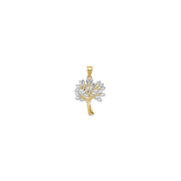 وڻ ٻه-ٽونڊ پينڊنٽ (14K) اڳيان - Popular Jewelry - نيو يارڪ
