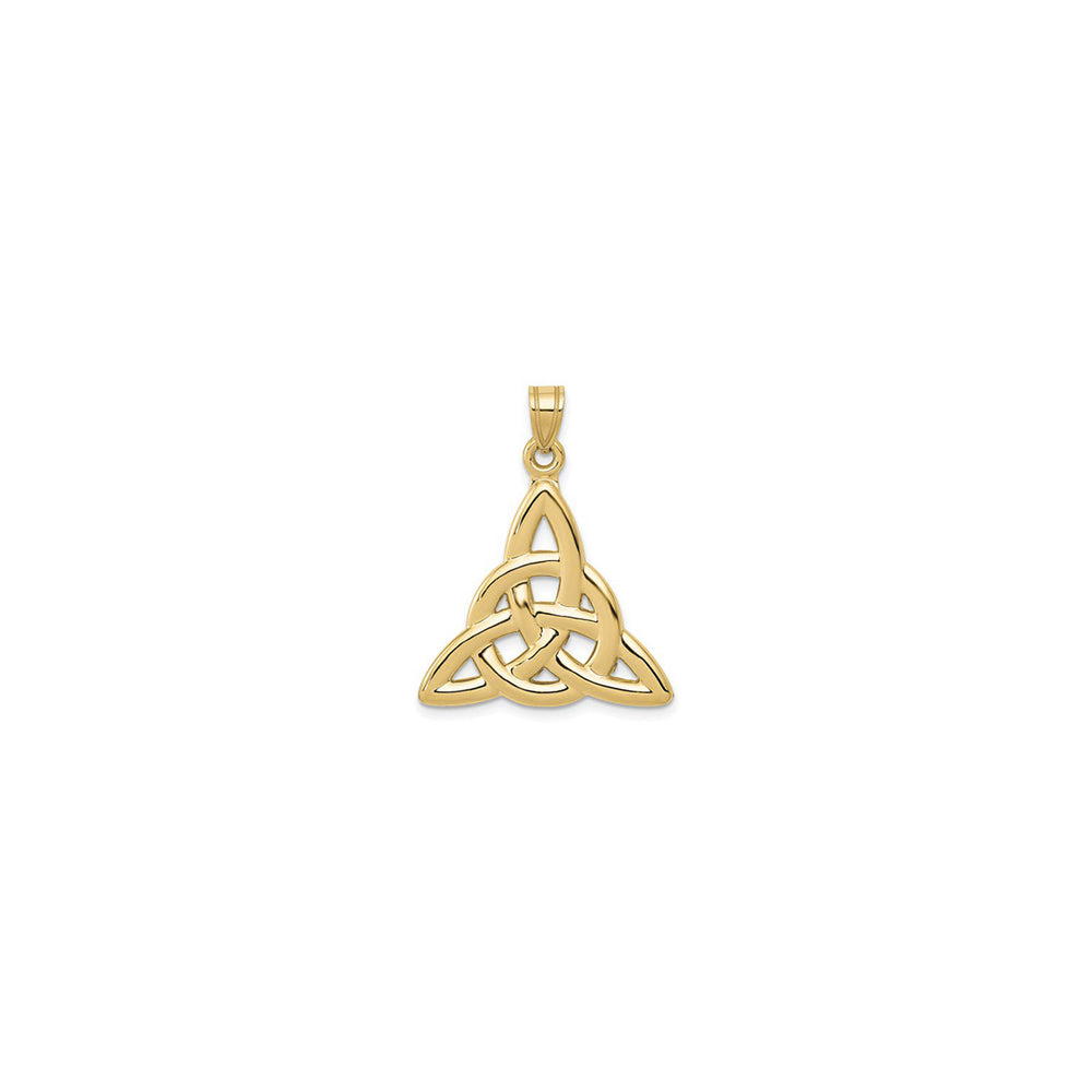 Trinity Knot Pendant (14K) front - Popular Jewelry - New York