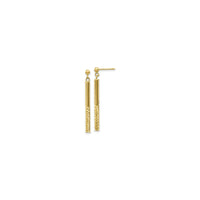 Twinkling Cylinder Dangle Post Earrings yellow (14K) main - Popular Jewelry - New York