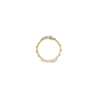 Two-Tone Crucifix Rosary Ring (14K) setting - Popular Jewelry - New York