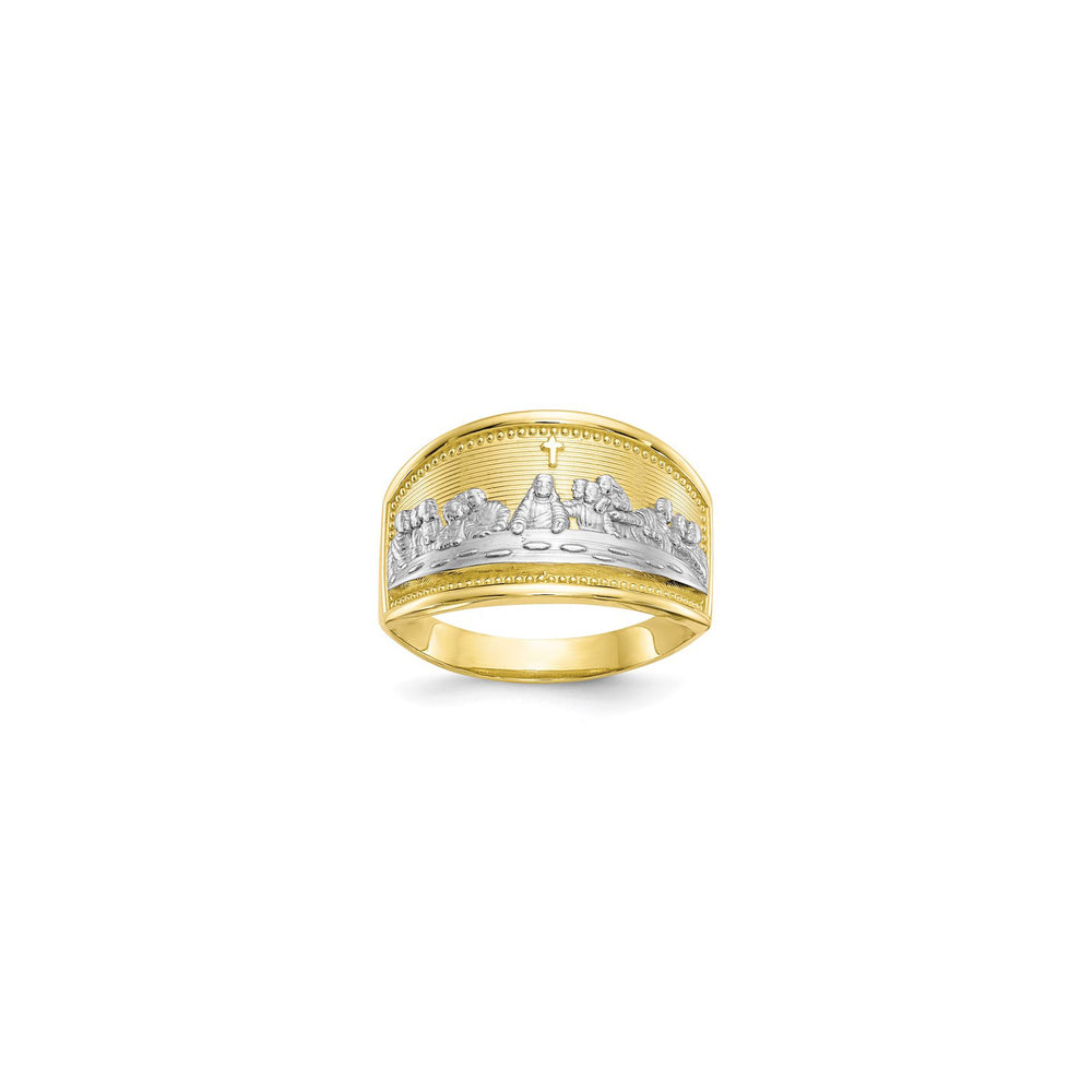 Two-Tone Last Supper Ring (10K) main - Popular Jewelry - New York
