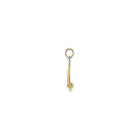 Two-Toned Sailboat Pendant (14K) side - Popular Jewelry - New York
