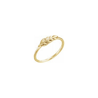Anillo apilable de trigo amarelo (14K) principal - Popular Jewelry - Nova York