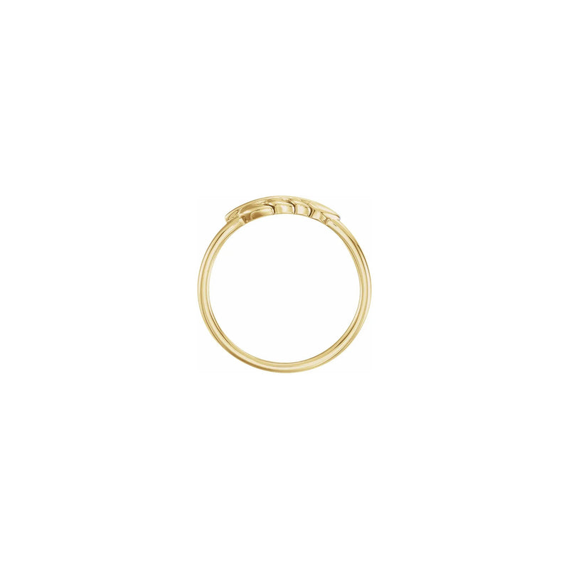 Wheat Stackable Ring yellow (14K) setting - Popular Jewelry - New York