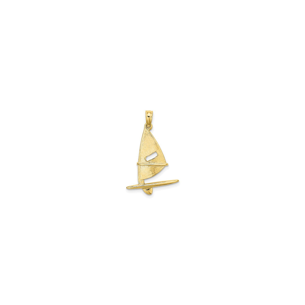 Windsail Surfing Board Pendant (14K) front - Popular Jewelry - New York