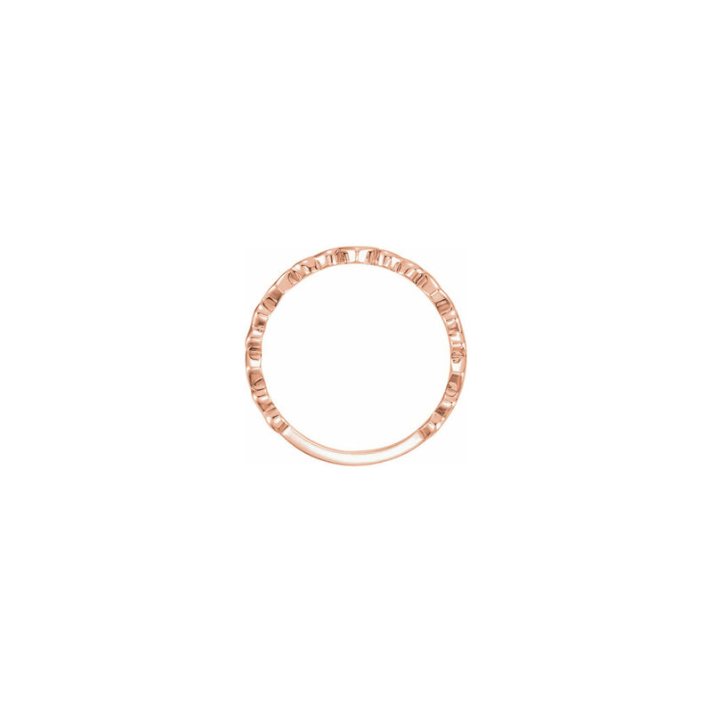 Alternating Hearts Ring rose (14K) setting - Popular Jewelry - New York
