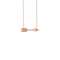 Arrow Necklace rose (14K) front - Popular Jewelry - New York