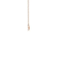 Arrow Halsketting roos (14K) zijkant - Popular Jewelry - New York