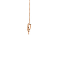 Beaded Starburst Necklace rose (14K) side - Popular Jewelry - New York
