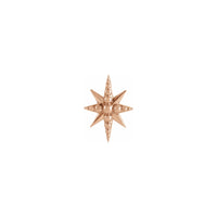 Pendan Starburst pèl rose (14K) devan - Popular Jewelry - Nouyòk