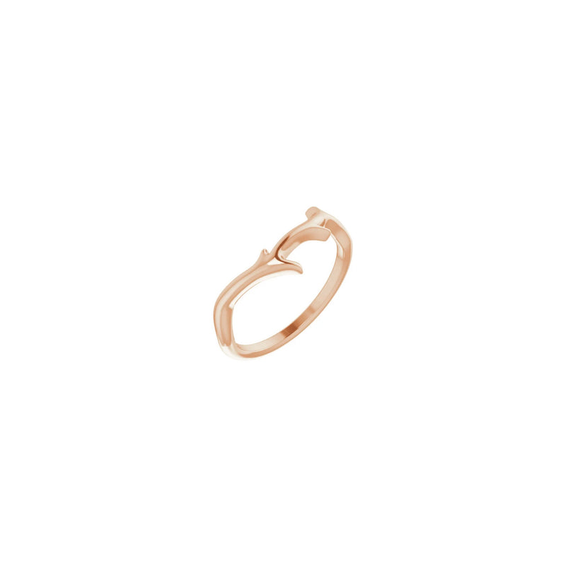 Branch Ring rose (14K) diagonal - Popular Jewelry - New York