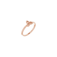Celtic-Inspired Trinity Stackable Ring rose (14K) utama - Popular Jewelry - New York