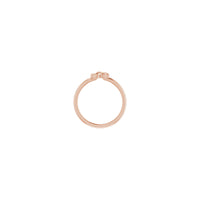 Tetapan Celtic-Inspired Trinity Stackable Ring rose (14K) - Popular Jewelry - New York