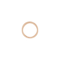 Criss-Cross Rope Ring arrosa (14K) ezarpena - Popular Jewelry - New York