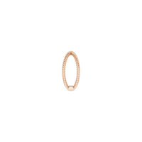 Criss-Cross Rope Ring rose (14K) side - Popular Jewelry - New York