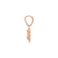 Diamond Bettle Pendant rose (14K) side - Popular Jewelry - New York