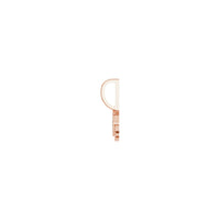 ពេជ្រអាក្រក់ភ្នែក Pendant បានកើនឡើង (14K) ចំហៀង - Popular Jewelry - ញូវយ៉ក