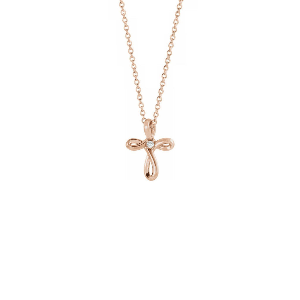 Tiffany & Co. Elsa Peretti 18k Yellow Gold Infinity Cross Pendant 16