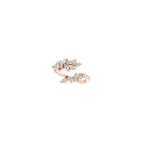Diamond Laurel Wreath Ring rose (14K) diagonal - Popular Jewelry - New York