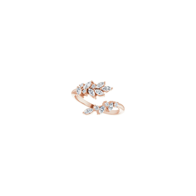 Diamond Laurel Wreath Ring rose (14K) diagonal - Popular Jewelry - New York
