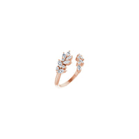 טבעת זר לורל יהלום ורד (14K) עיקרית - Popular Jewelry - ניו יורק