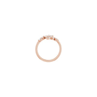 Diamond Laurel Wreath Ring arrosa (14K) ezarpena - Popular Jewelry - New York