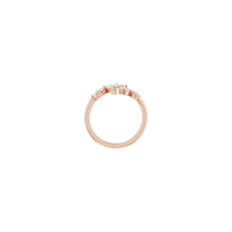 Diamond Laurel Wreath Ring rose (14K) setting - Popular Jewelry - New York