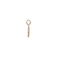 ഡയമണ്ട് സോളിറ്റയർ ഹംസ പെൻഡന്റ് റോസ് (14K) സൈഡ് - Popular Jewelry - ന്യൂയോര്ക്ക്