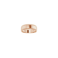 Engravable Beaded Ring yakasimuka (14K) kumberi - Popular Jewelry - New York
