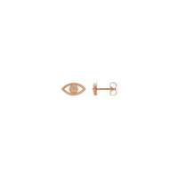 گوشواره گل میخی کانتور چشم شیطان (14K) اصلی - Popular Jewelry - نیویورک