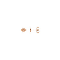 Evil Eye Stud Earrings rose (14K) main - Popular Jewelry - New York