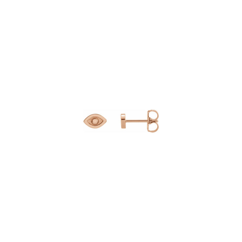Evil Eye Stud Earrings rose (14K) main - Popular Jewelry - New York