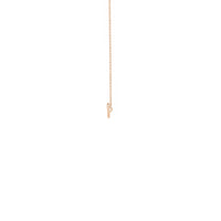 Feather Necklace rose (14K) side - Popular Jewelry - New York