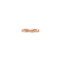 Rose Gold Footprints Ring (14K) front - Popular Jewelry - New York