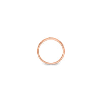 Rose Gold Footprints Ring (14K) setting - Popular Jewelry - New York