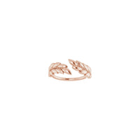 טבעת זר לורל עלתה (14K) קדמית - Popular Jewelry - ניו יורק