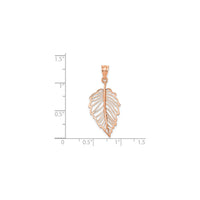 Leaf Cut-Out Pendant (14K) scale - Popular Jewelry - New York