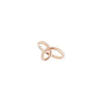 Petljasti dijagonalni ružičasti prsten (14K) - Popular Jewelry - Njujork