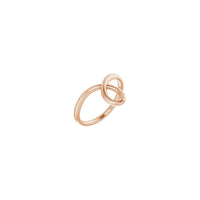 Anel apilable en bucle rosa (14K) principal - Popular Jewelry - Nova York