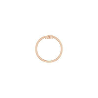 Configuración de rosa anel apilable en bucle (14K) - Popular Jewelry - Nova York