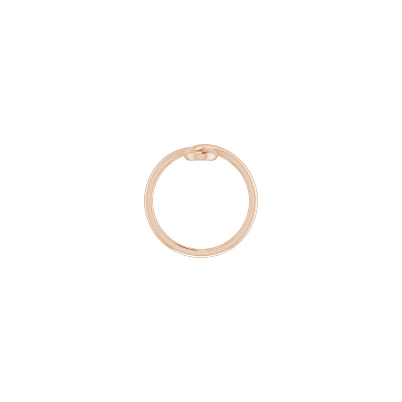 Looped Stackable Ring rose (14K) setting - Popular Jewelry - New York