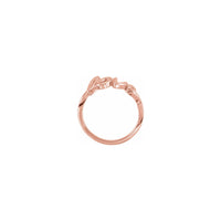 Love Script Letter Ring rose (14K) setting - Popular Jewelry - New York