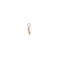 Mini Plumeria zintzilikaria arrosa (14K) alboan - Popular Jewelry - New York