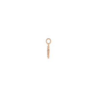 د پیټایټ ڈائمنډ کراس لاسي ګلاب (14K) اړخ - Popular Jewelry - نیو یارک